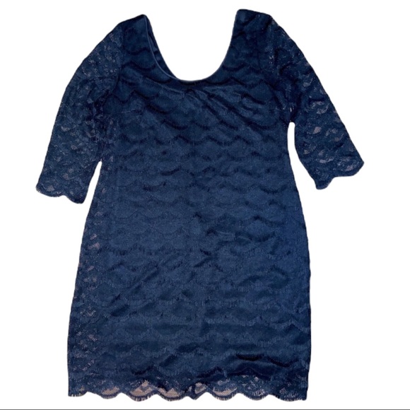 PRICE DROP! Ronni Nicole Stretch Lace Black Dress - Picture 5 of 11